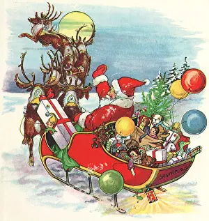 Santas: Santa Taking Flight