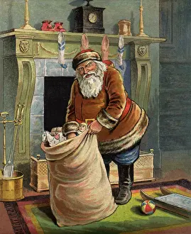 Nast: Santa with Toy Bag