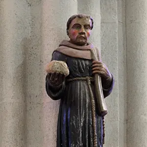 Finistere: Santik Du statue, Quimper Cathedral, Quimper