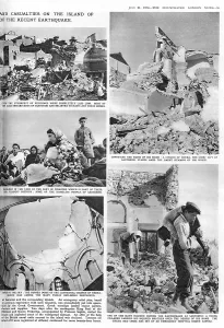 Santorini: Santorini earthquake reportage 1956