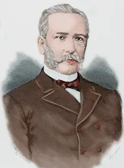 Americana: Santos Isasa Valseca (1822-1907). Engraving. Colored