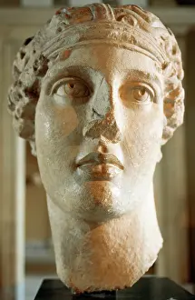 Lesbos: Sappho (630-570 BC). Greek lyric poet. Bust. Copy. Istanbul
