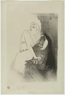 Charcoal: Sarah Bernhardt in Phedre
