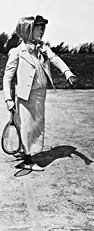Bernhardt: Sarah Bernhardt plays tennis
