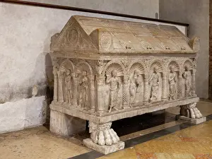 Sarcophagus: Sarcophagus, Basilica di San Francesco, Ravenna, Italy
