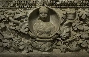 Pleated: Sarcophagus of the Grape Harvest. White marble