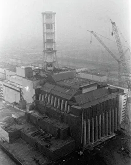 Reactor: Sarcophagus over Reactor 4 at Chernobyl Nuclear
