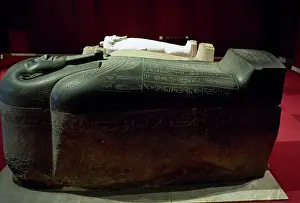 Anthropoid: Sarcophagus of Tabnit. Egyptian king of Sidon. Egypt
