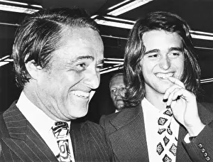 Withdrew: Sargent Shriver and his son Bobby, on the day Shriver