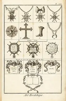 Lambrequin: Sash badges of orders of chivalry