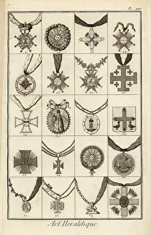 Dannebrog: Sash badges of orders of chivalry