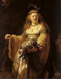 1635: Saskia as Flora, by Rembrandt