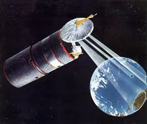 Transmitting: Satellite Over Earth
