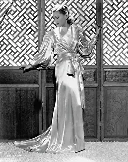 Chaser: A satin negligee designed by Dolly Tree for Ann Morriss