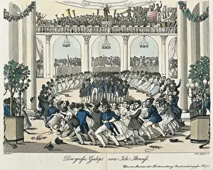 Schoeller: Satire on the dance enthusiasm of the Viennese people