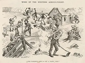 Agriculturalist: Satire Early US Farmer