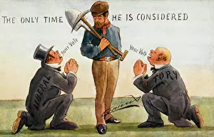 Electioneering: Satire on the plea for a labourer's vote