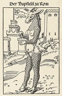 Disrespect: Satire on the Pope depicted as an ass