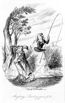 Angling: Satire on women's pursuit of aristocratic status