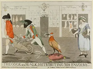 Fores: Satirical cartoon, The Cock of the Walk