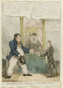 Voted: Satirical cartoon, The Contractor and the Contracted