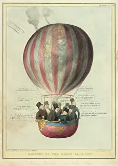 Harp: Satirical cartoon, Descent of the Great Balloon