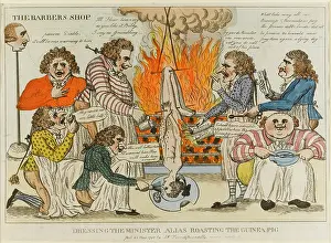 Debts: Satirical cartoon, Dressing the Minister