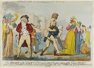 Cholmondeley: Satirical cartoon, The Dwarf & the Giant