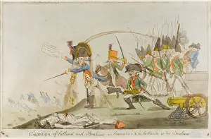 Withdraw: Satirical cartoon, Evacuation of Holland and Brabant