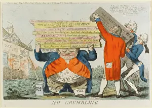 Stacked: Satirical cartoon, No Grumbling