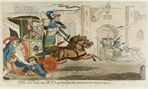 Sticking: Satirical cartoon, The Ins and the Outs