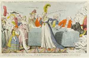 Claims: Satirical cartoon, Interrogatories or an examination