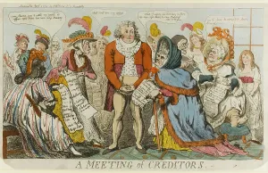 Debtors: Satirical cartoon, A Meeting of Creditors