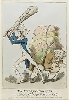 Reference: Satirical cartoon, The Modern Hercules