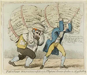 Petition: Satirical cartoon, Petition Mongers in full cry