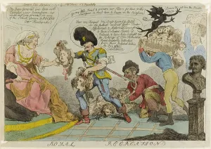 Beheading: Satirical cartoon, Royal Recreation