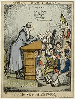 Teach: Satirical cartoon, The School of Reform