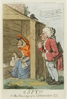 Ridicule: Satirical cartoon, A Spy!!!