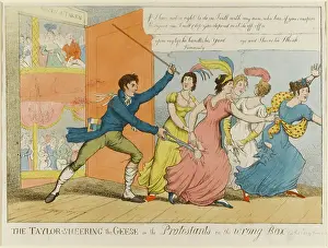 Haymarket: Satirical cartoon, The Taylor Sheering the Geese