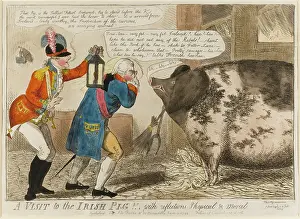 Eaten: Satirical cartoon, A Visit to the Irish Pig!