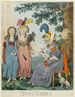 Novels: Satirical cartoon, Young Ladies