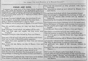 Jung: Satirical Poem on the Works of Sigmund Freud