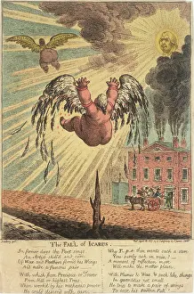 Exchequer: Satirical political cartoon, The Fall of Icarus