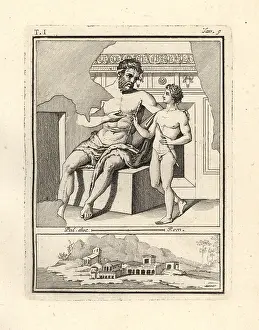 The satyr Marsyas teaching Olympus to play