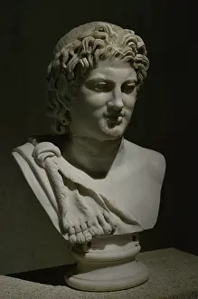 2nd Century Ad: Satyr's head. Mid-2nd century AD. Roman Empire. Marble