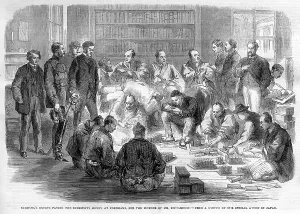 Compensation: Satzuma's envoys