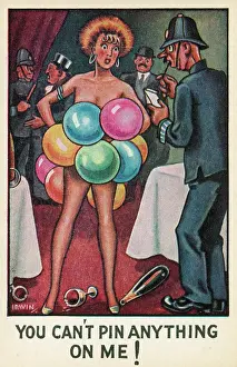 Raided: Saucy dancer, wearing only balloons - Following raid