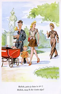 Chancer: Saucy Postcard - Option for a fourth child