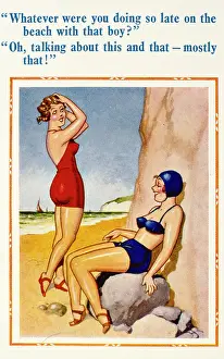 Suggestive: Saucy seaside postcard