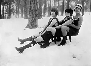 Toboggans: SAUCY TRIO ON A SLEDGE